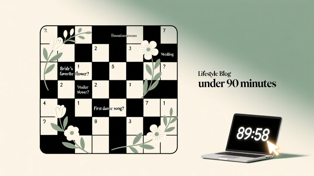 Wedding Crossword Maker: 90-Minute DIY (2026)