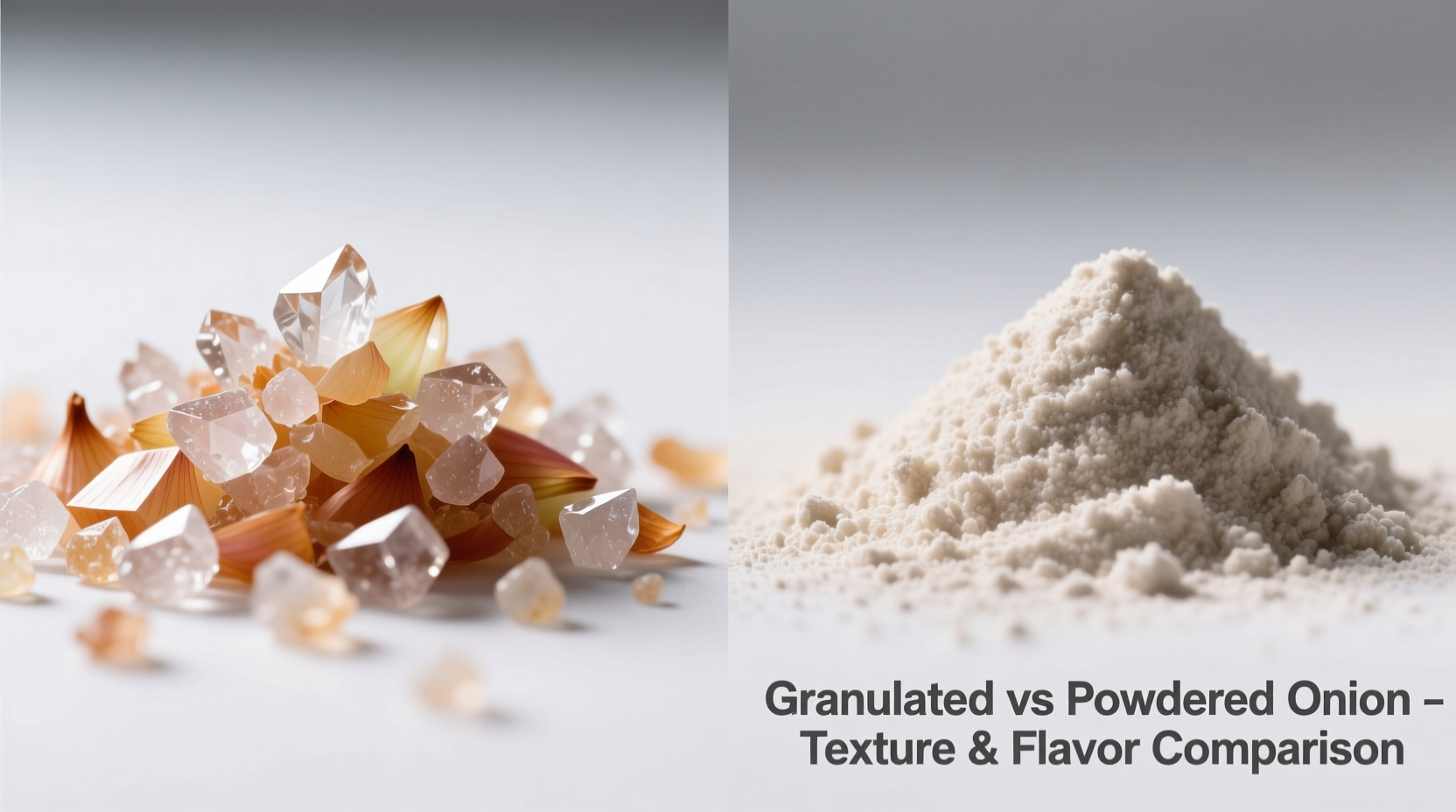 granulated vs powdered onion flavor and texture compared