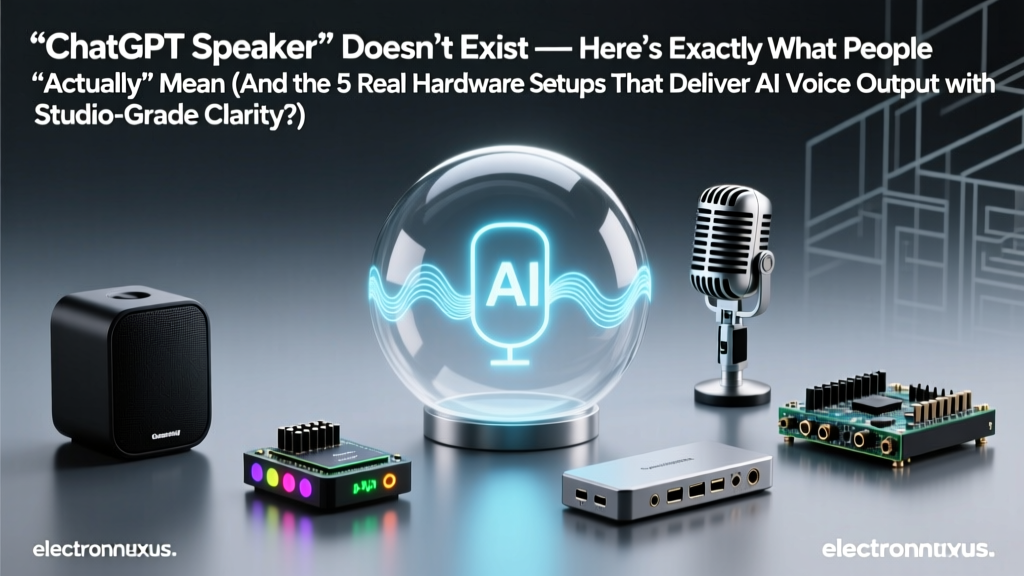 ‘ChatGPT Speaker’ Doesn’t Exist — Here’s Exactly What People *Actually* Mean (And the 5 Real Hardware Setups That Deliver AI Voice Output with Studio-Grade Clarity)