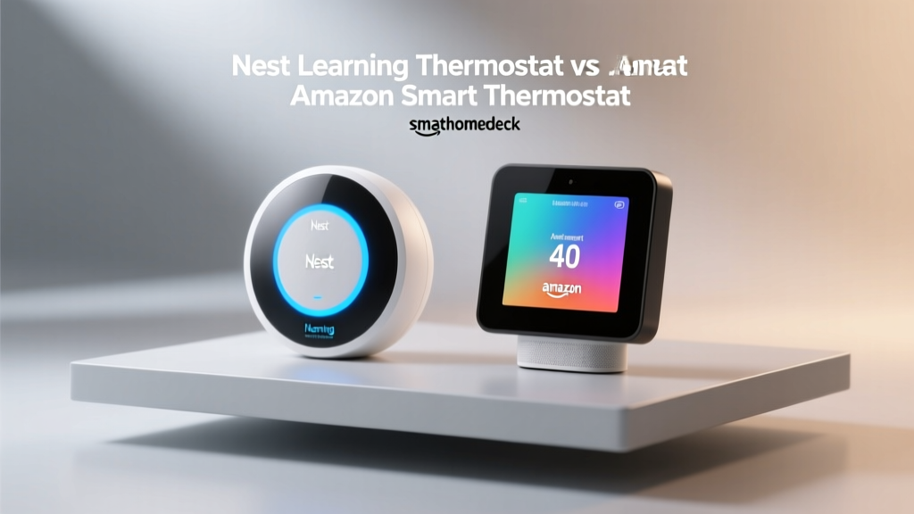 Nest Learning Thermostat vs Amazon Smart Thermostat