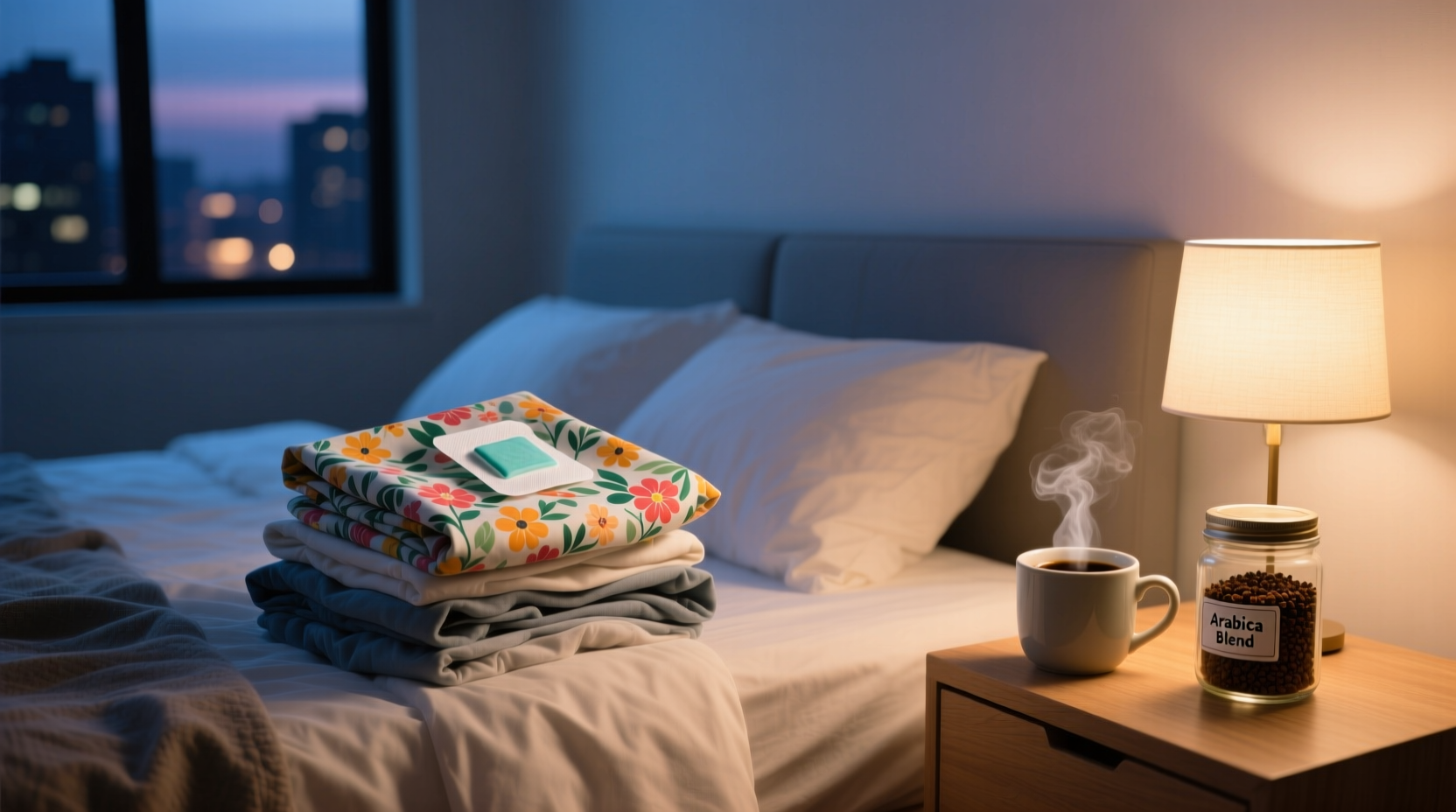 remove odors overnight with dryer sheets and coffee gro