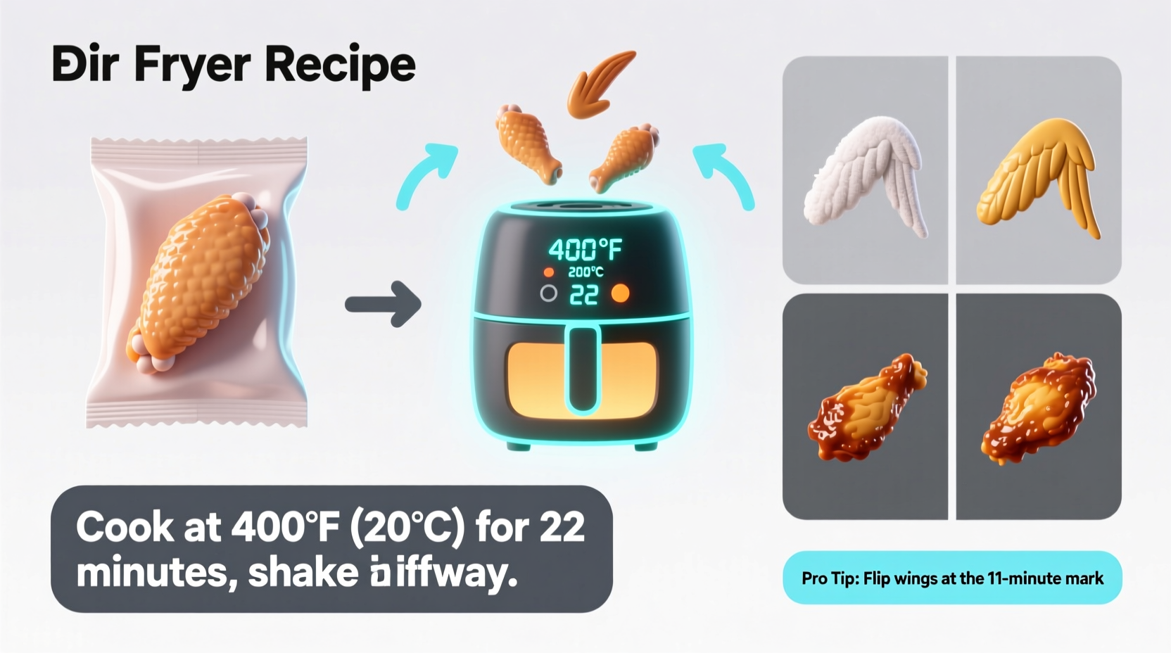 how long to cook frozen wings in air fryer