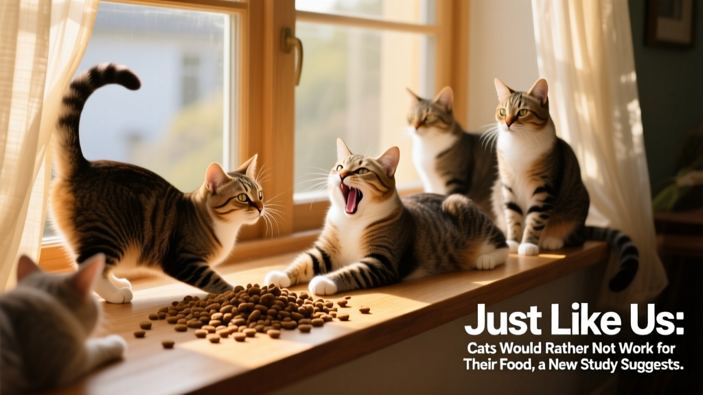 Just Like Us, Cats Would Rather Not Work for Their Food, a New Study Suggests