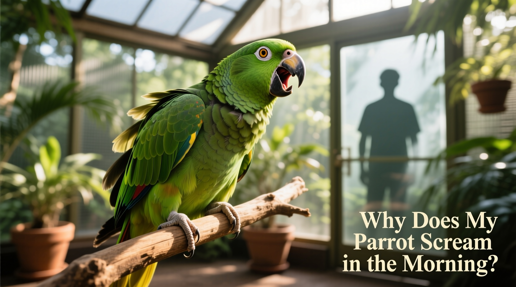 why does my parrot scream in the morning behavior explained