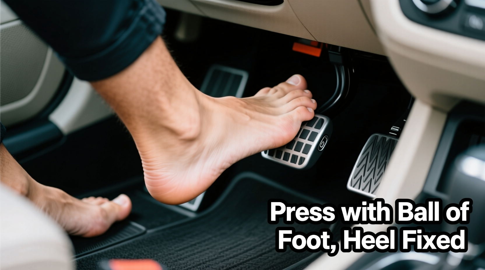 how to press the pedals in a car efficiently