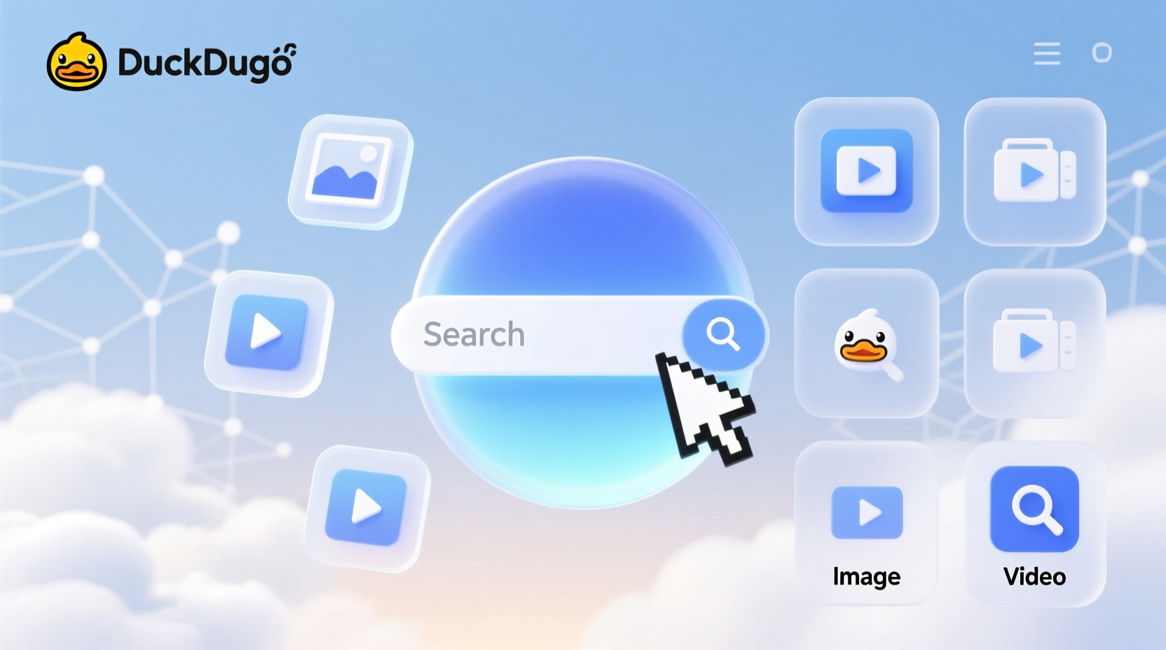 duckduckgos new interface with image and video search i