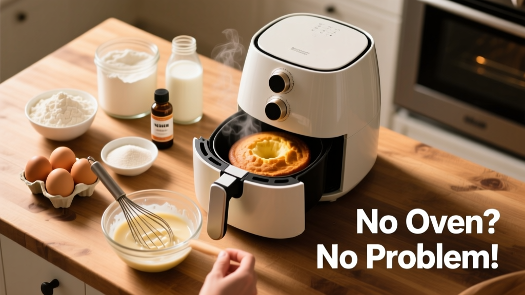 Simple Air Fryer Cake Recipe (No Oven Needed!)