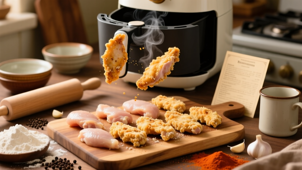 Flour Chicken Tenders Without Buttermilk (Air Fried)