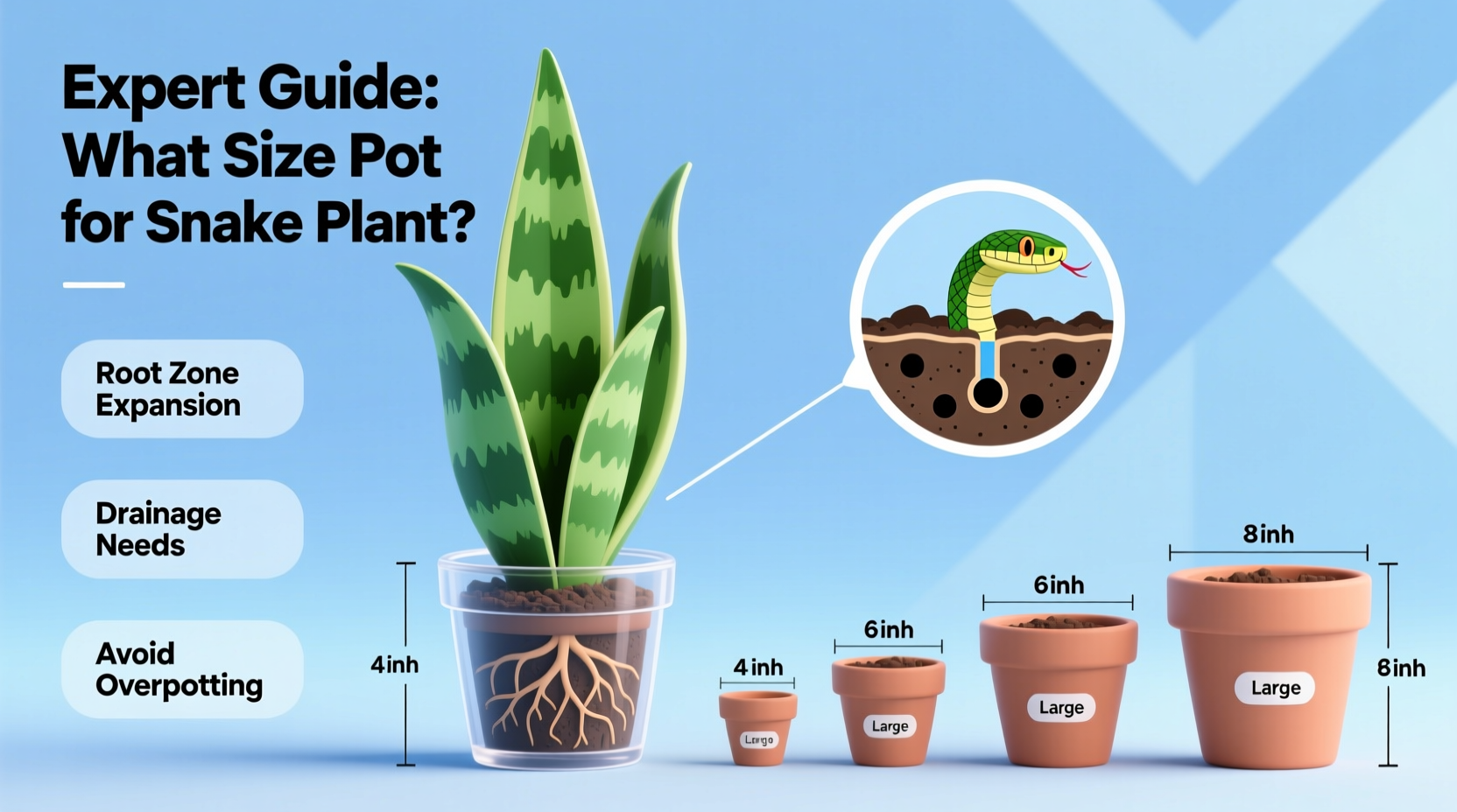 Best Pot Size for Snake Plants | TheHomeSprouts