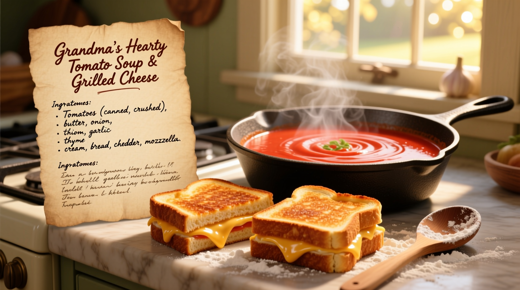 Perfect Tomato Soup Recipe for Grilled Cheese Sandwiches