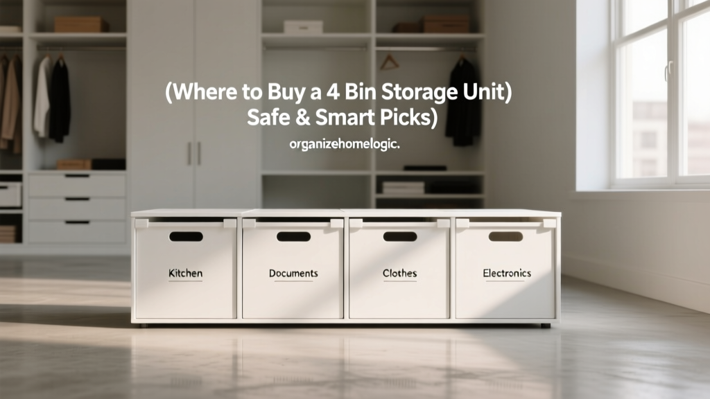 Where to Buy a 4 Bin Storage Unit (Safe & Smart Picks)