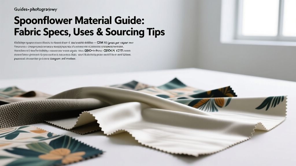 Spoonflower Material Guide: Fabric Specs, Uses & Sourcing Tips
