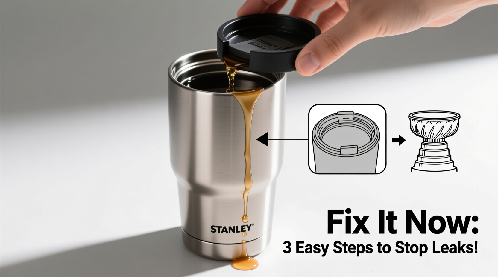 stanley cup leaking from top easy fixes to stop the spills