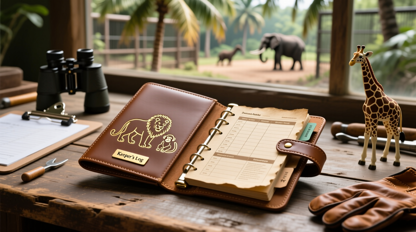 the zookeepers mini organizer