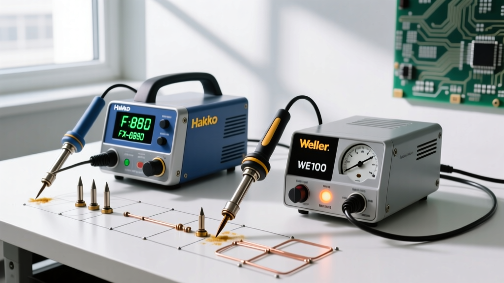 Hakko FX-888D Soldering Station vs Weller WE1010: 2026 Comparison