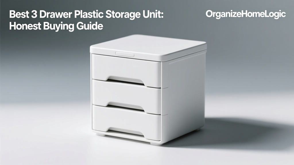 Best 3-Drawer Plastic Storage Unit: Honest Guide