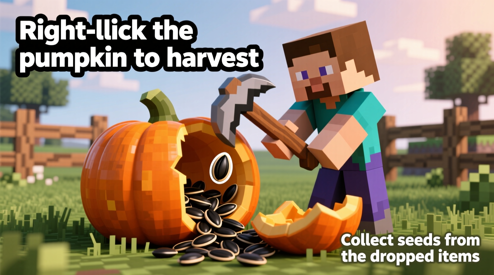 how to get pumpkin seeds in minecraft