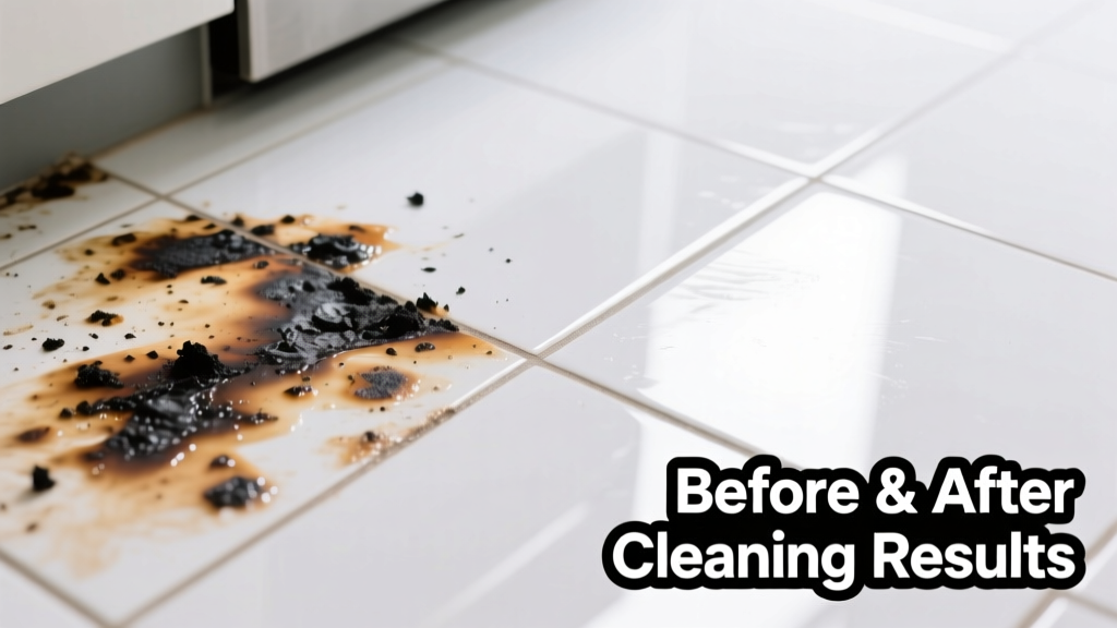 How to Remove Burnt Food from Tile Surfaces Safely