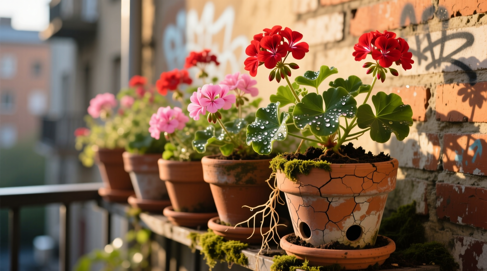 geranium containers