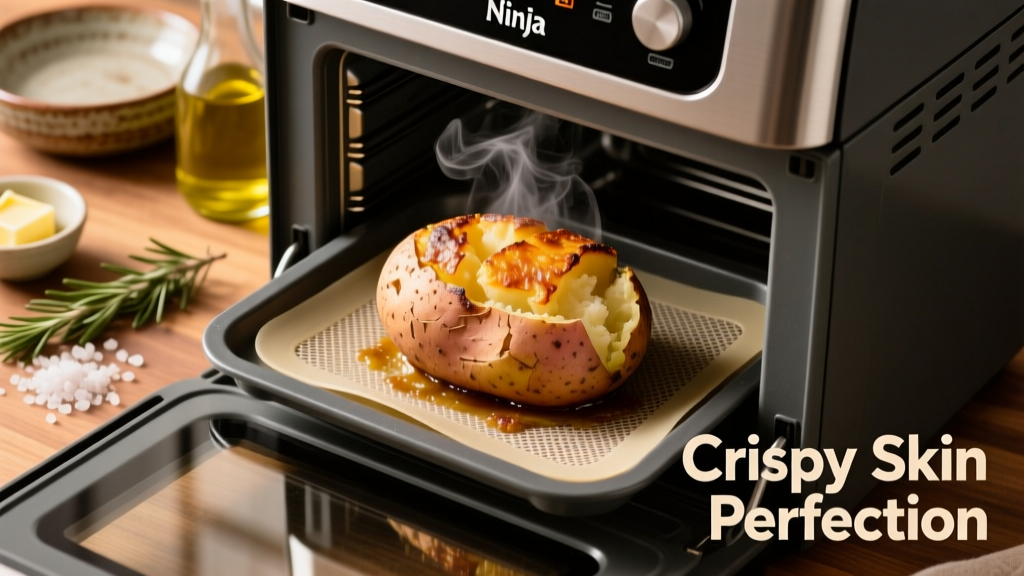 How to Bake a Potato in Ninja Foodi Air Oven (Crispy Skin!)