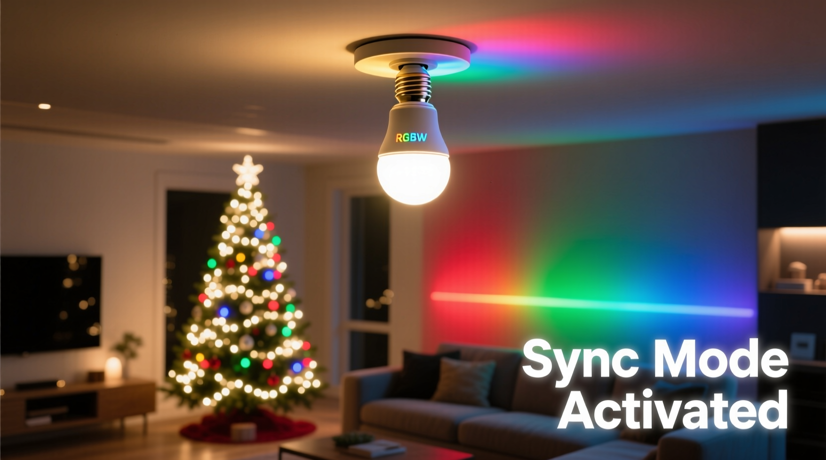 how to sync your rgbw smart bulbs to match your christmas tree lights perfectly