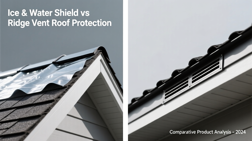 Ice and Water Shield vs Ridge Vent: Roof Protection Comparison
