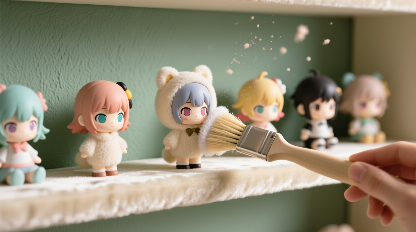 how to clean plush anime collectibles safely