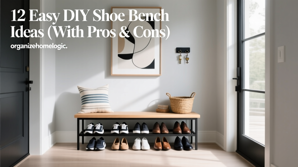 12 Easy DIY Shoe Bench Ideas (With Pros & Cons)