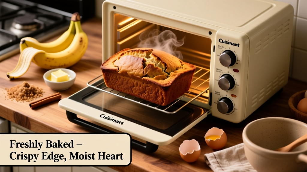 Banana Bread in Cuisinart Toaster Oven: Crispy-Edged & Moist