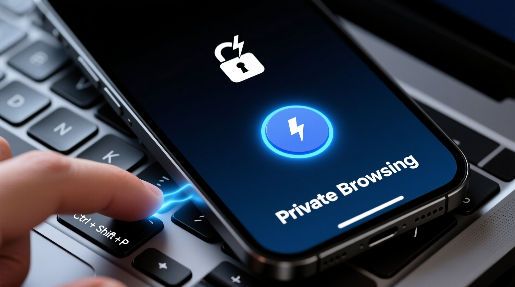 enable private browsing quickly via the keyboard
