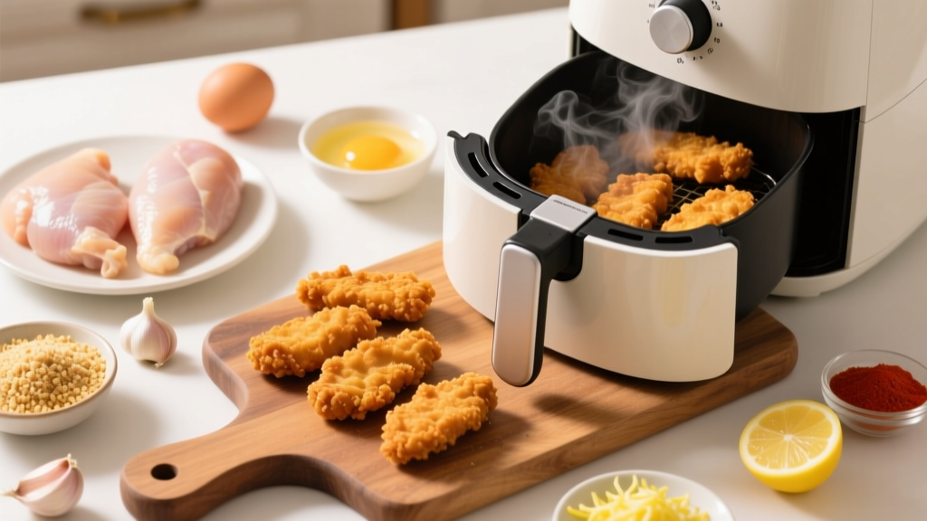 Crispy Air Fryer Chicken Tenders (Oil-Free Recipe)