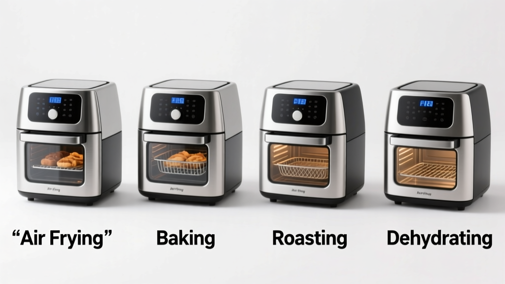 4 in 1 Air Fryer Oven Functions Explained