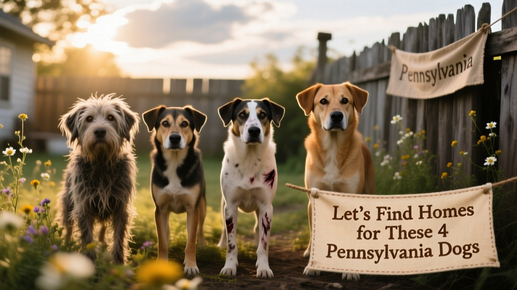 Let’s Find Homes for These 4 Pennsylvania Dogs
