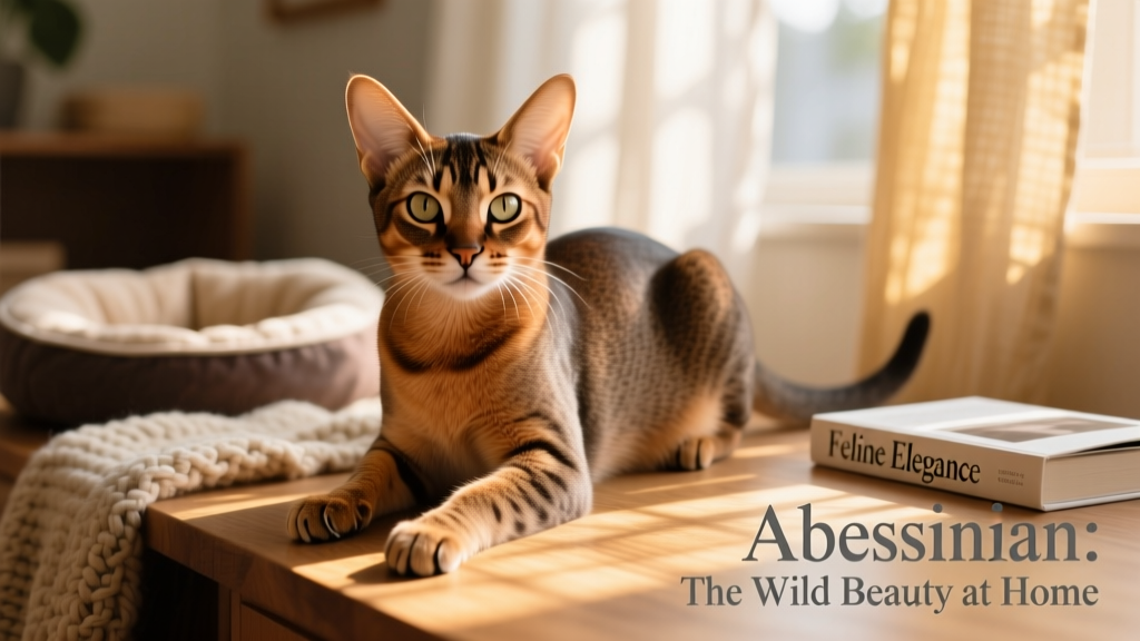 abyssinian looking at camera