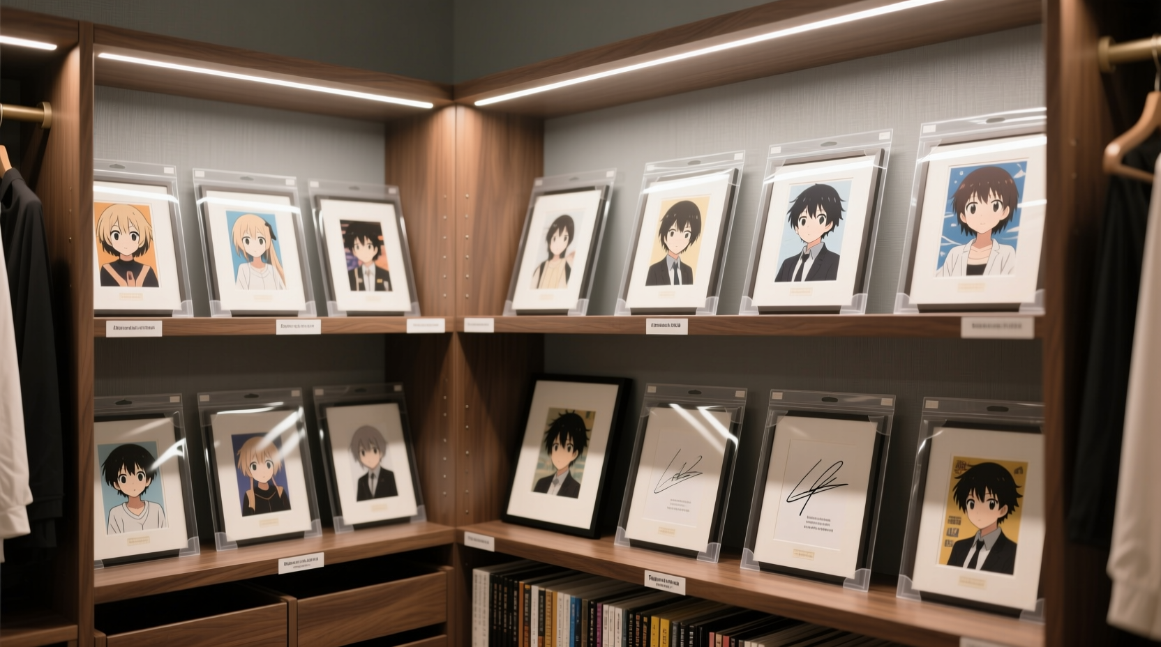 closet organization tips for anime fanart prints