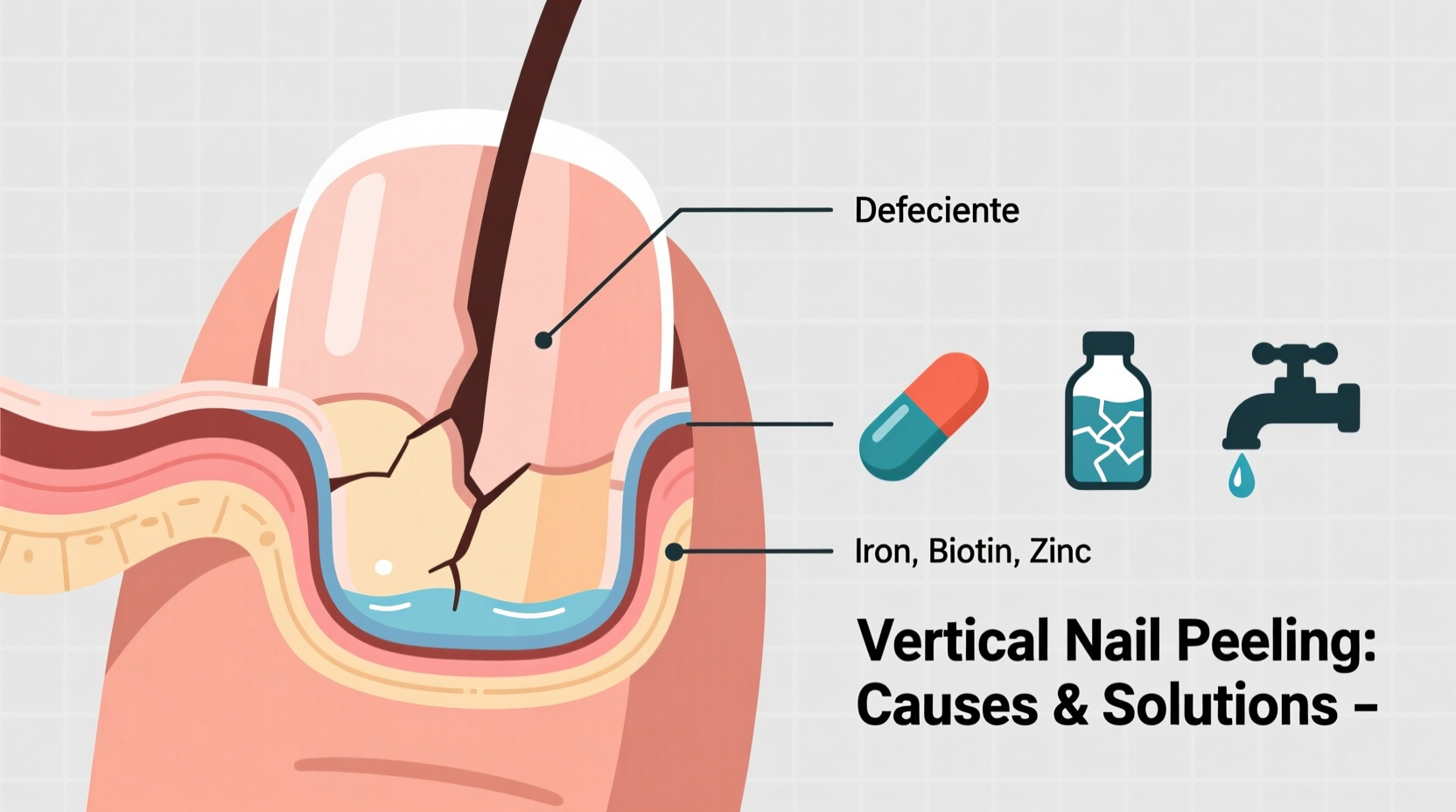 why do my nails peel vertically nutrient deficiency or external damage explained