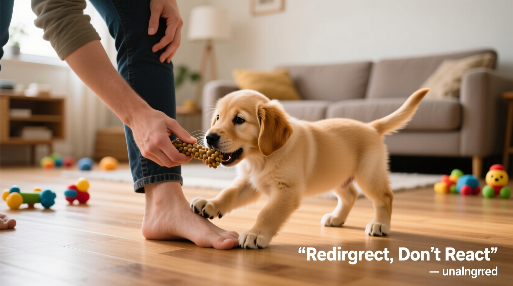 how to stop a puppy from biting ankles during play effectively without scaring them
