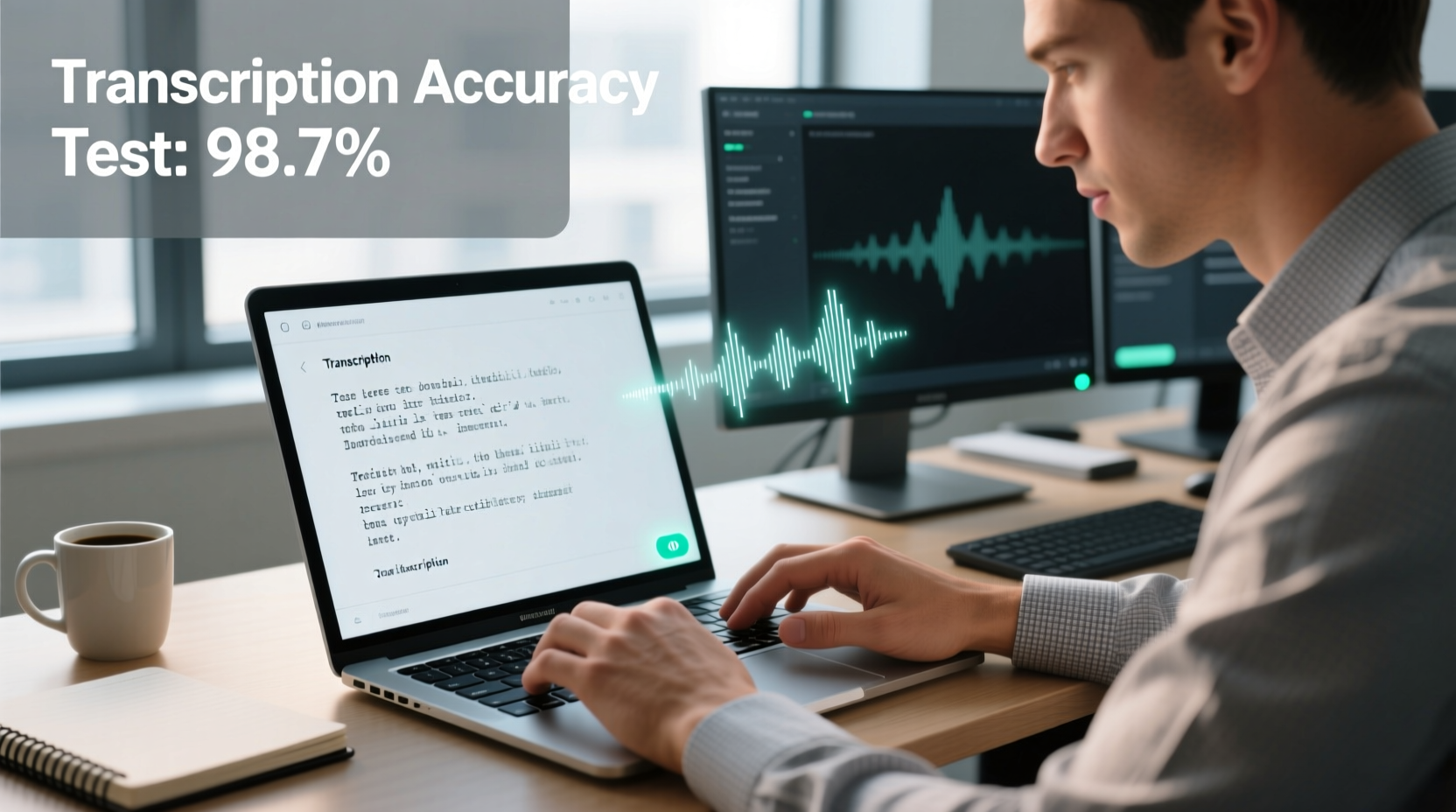 is voice typing accurate enough for work transcription tests compared