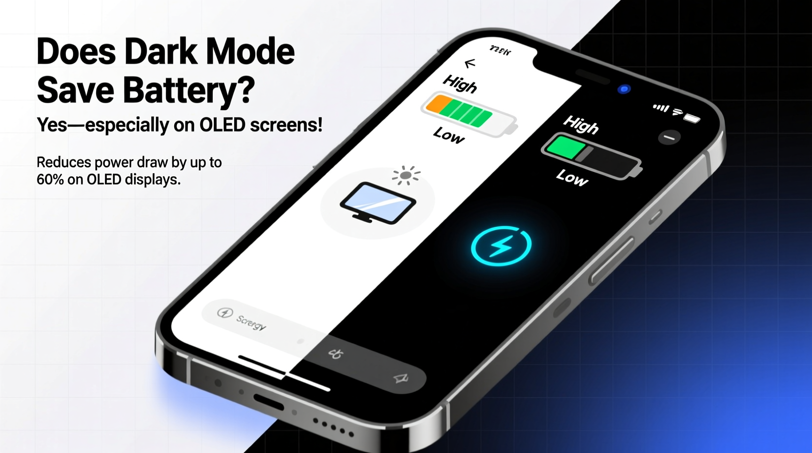 does using dark mode on your phone really save battery life significantly