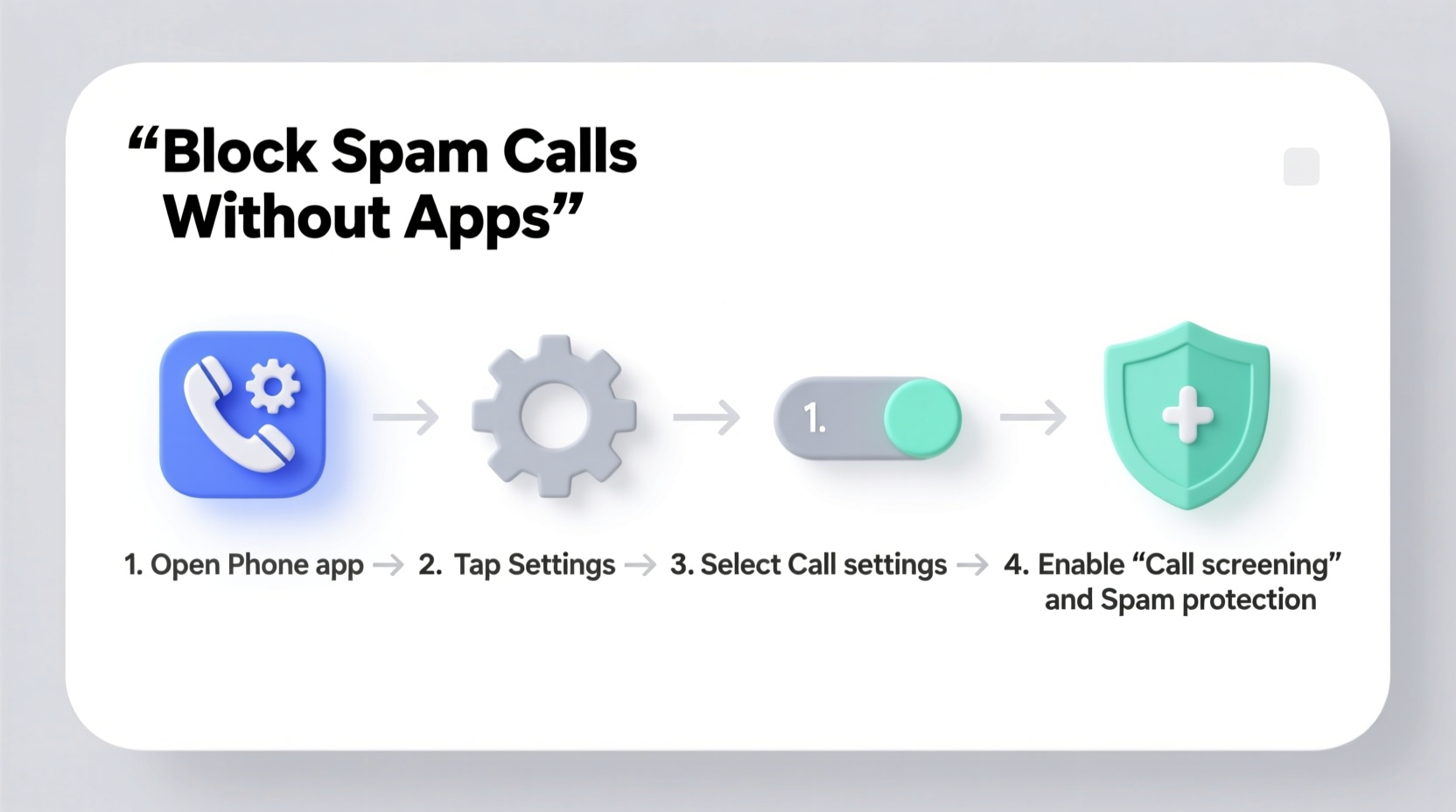 how to block spam calls on android without apps
