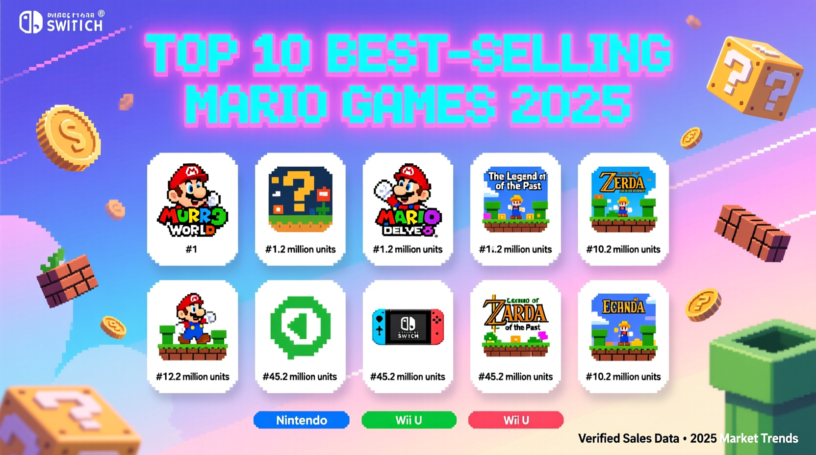 mario best selling games