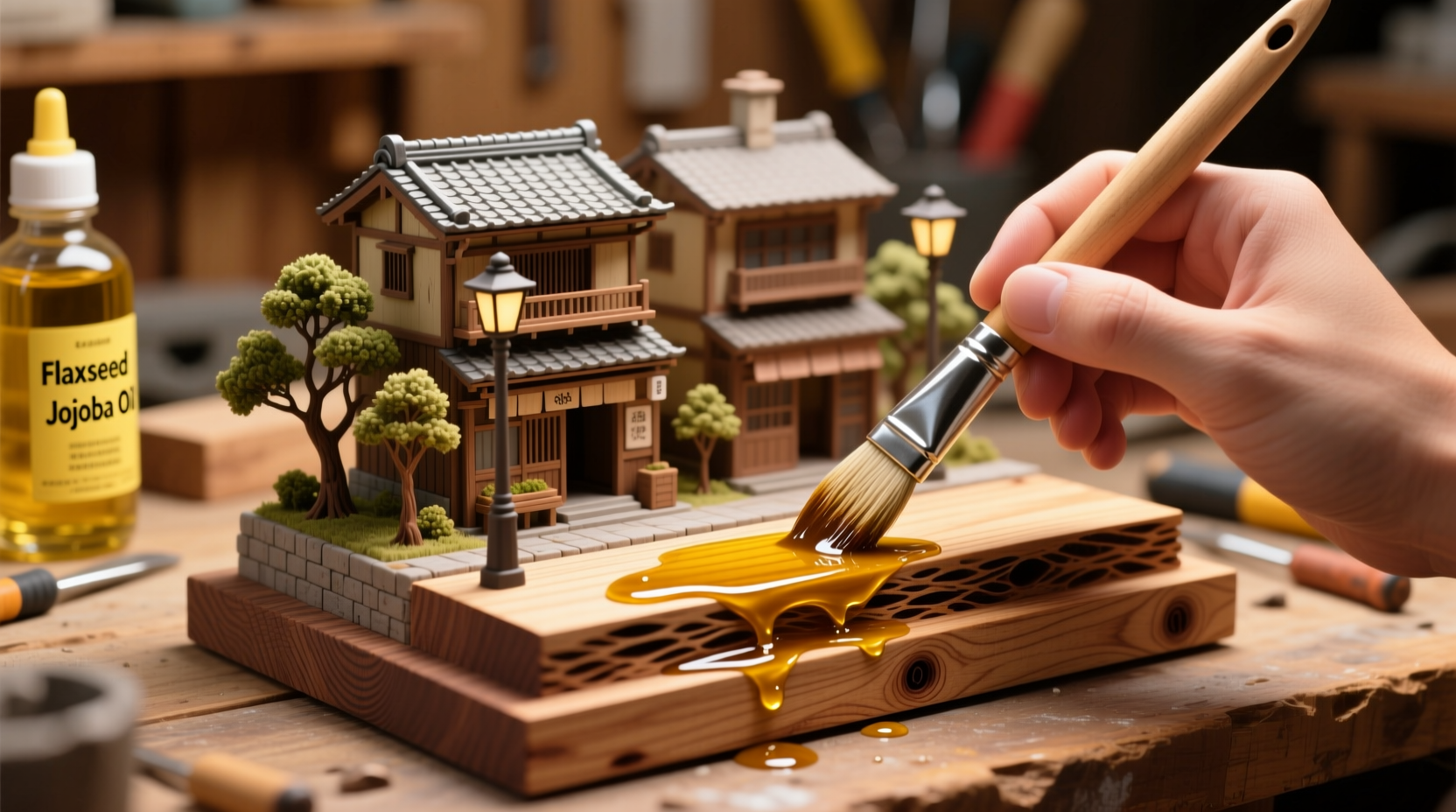 eco friendly cleaning tips flaxseed vs jojoba for diorama bases
