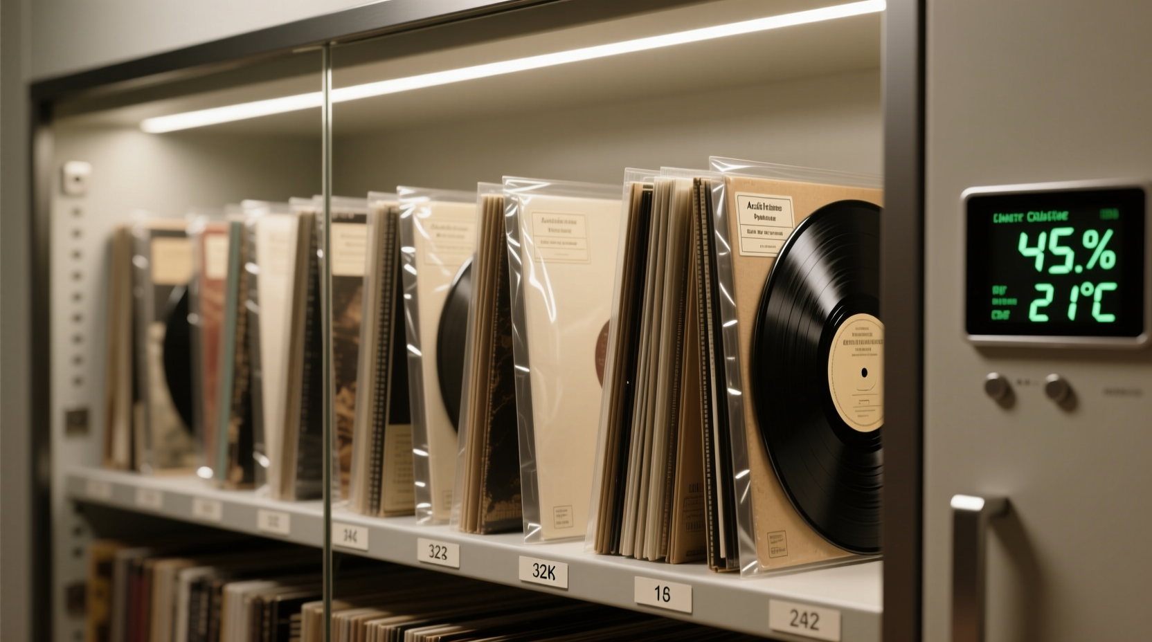 vinyl sleeve storage closet organization tips