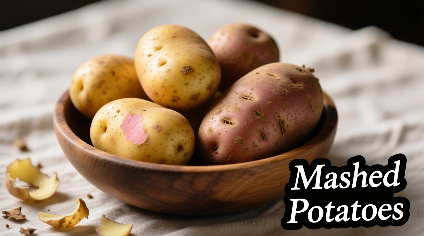 Yukon Gold and Russet potatoes for mashed