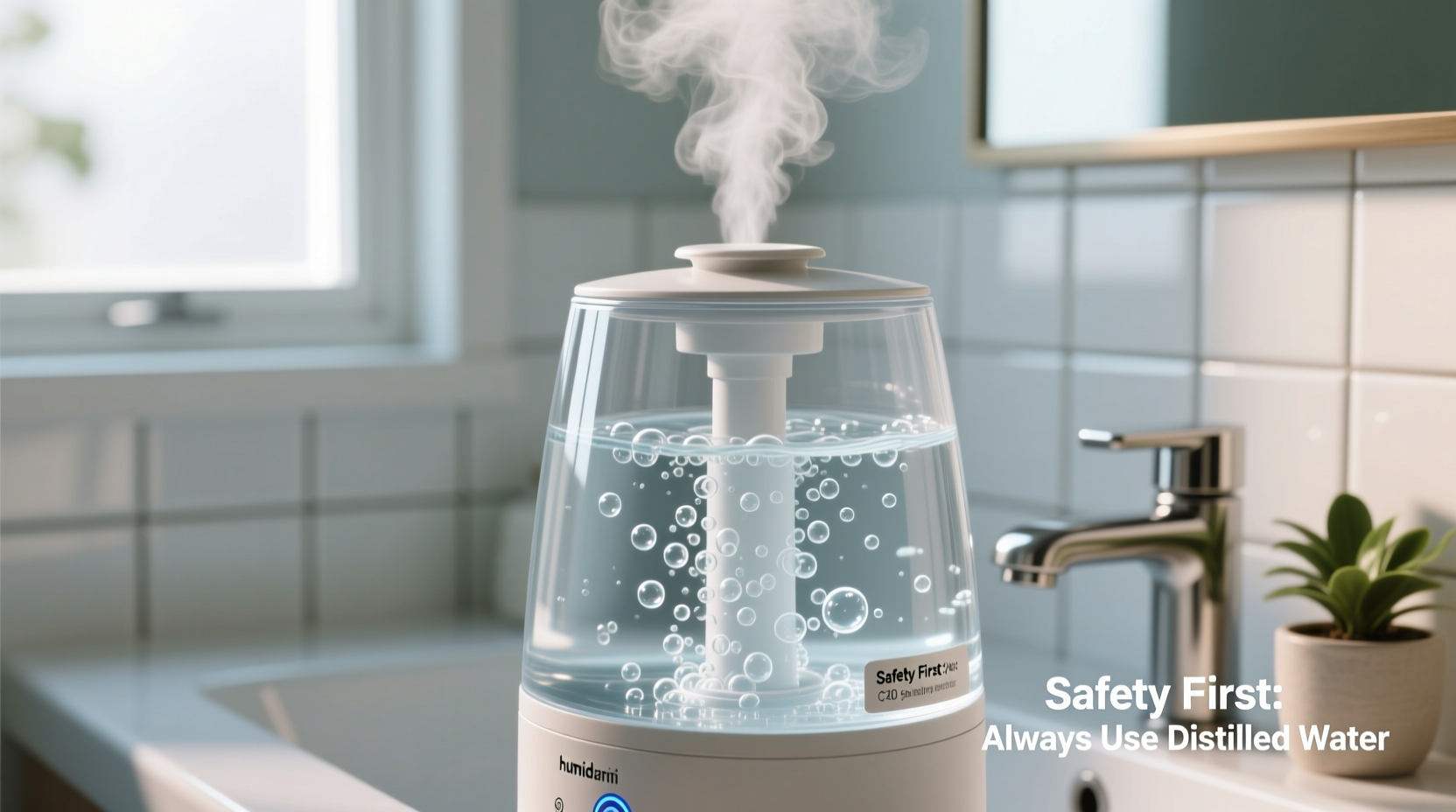 why is my humidifier making a gurgling sound and is it safe