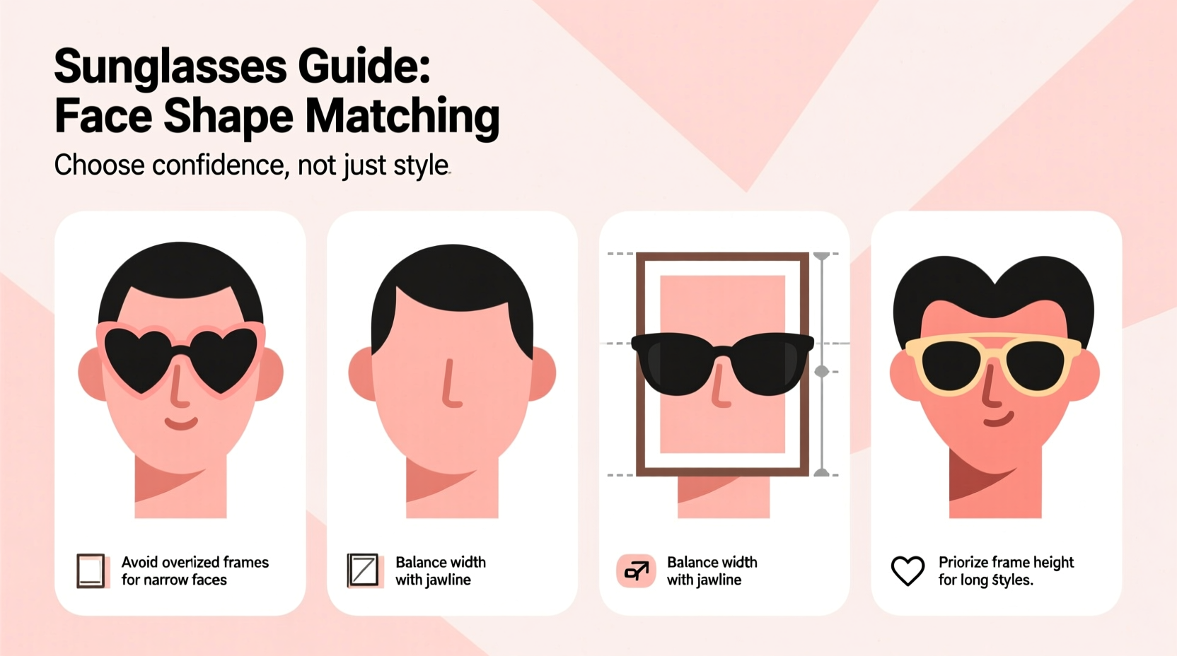 how to choose sunglasses that match your face shape without trying them on