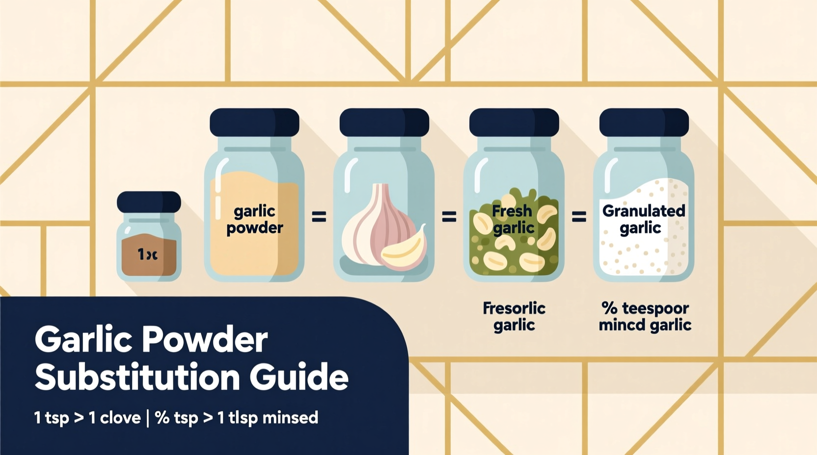 Garlic powder substitution measurement guide