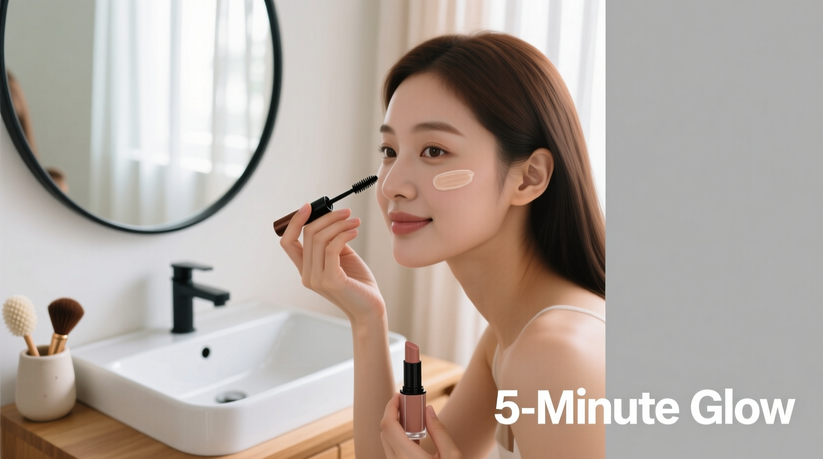 minimalist makeup routine for busy mornings in under five minutes