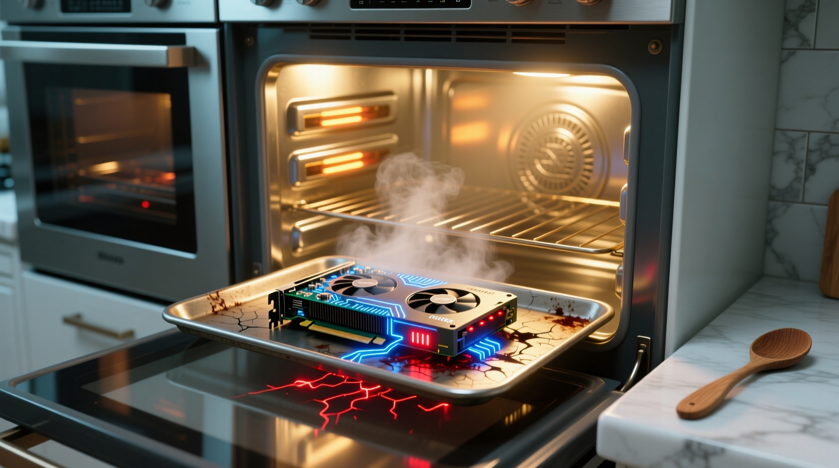 save a dying video card with a quick bake in the oven