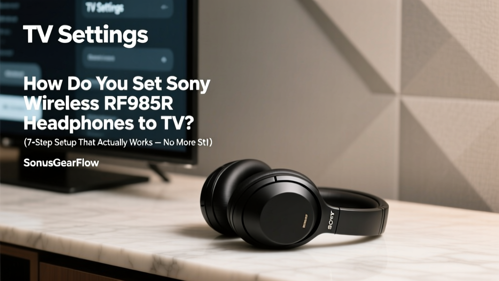Sony RF985R TV Setup Guide (2026)